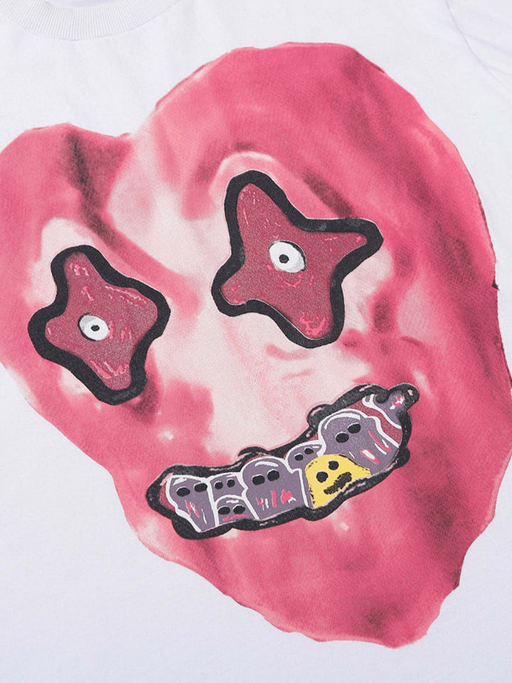 Ayuuki Fun Graphic Printed Oversized T-shirt - 2030