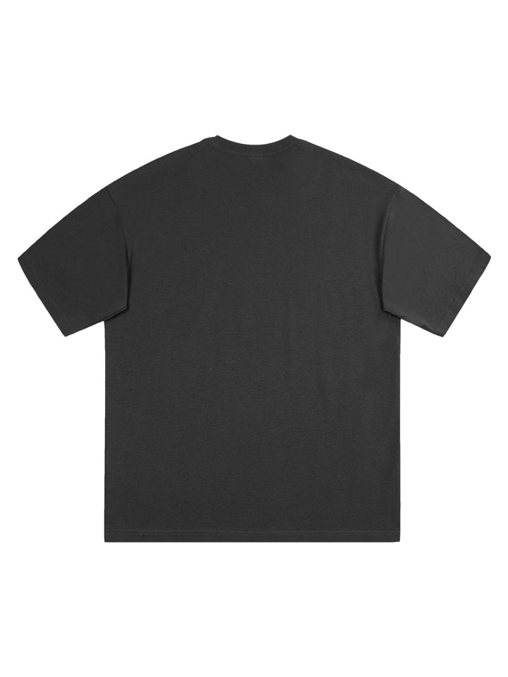 Ayuuki Hip-hop High Street Creative Portrait Print T-shirt